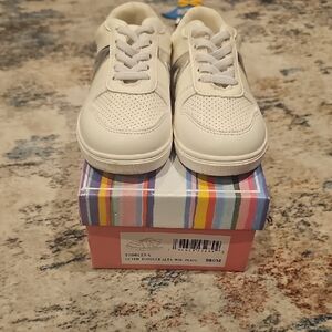 MIA White and Silver Kids Sneakers